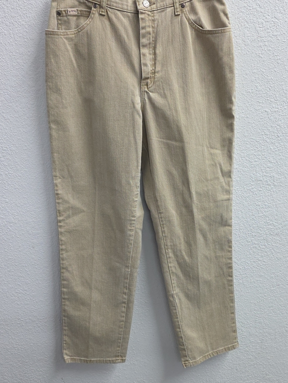 Riders by Lee Beige Straight Leg Jeans Size 14 Medium